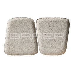 Тротуарная плитка Классико круговая, Белый