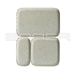 Тротуарная плитка Классико, Белый