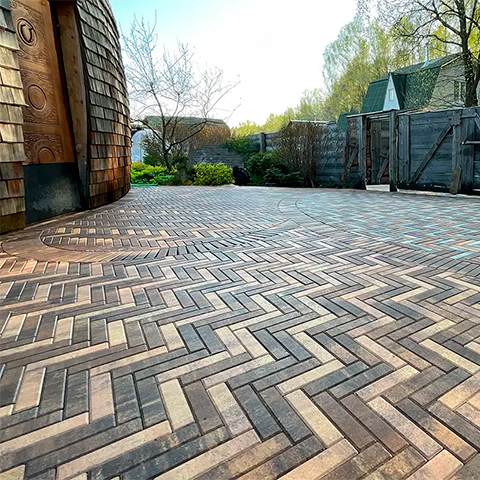 Тротуарная плитка Паркет